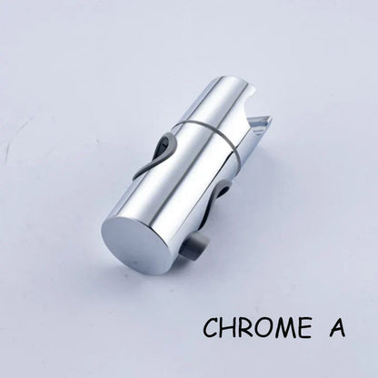 DecorBites™ Adjustable Slider Shower Head Holder Bracket Chrome Mounting Accessory