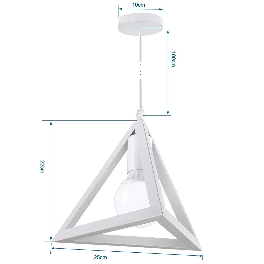 DecorBites™ Industrial Pendant Lights: Modern LED Hanging Lamps for Home Living Room Kitchen Decor
