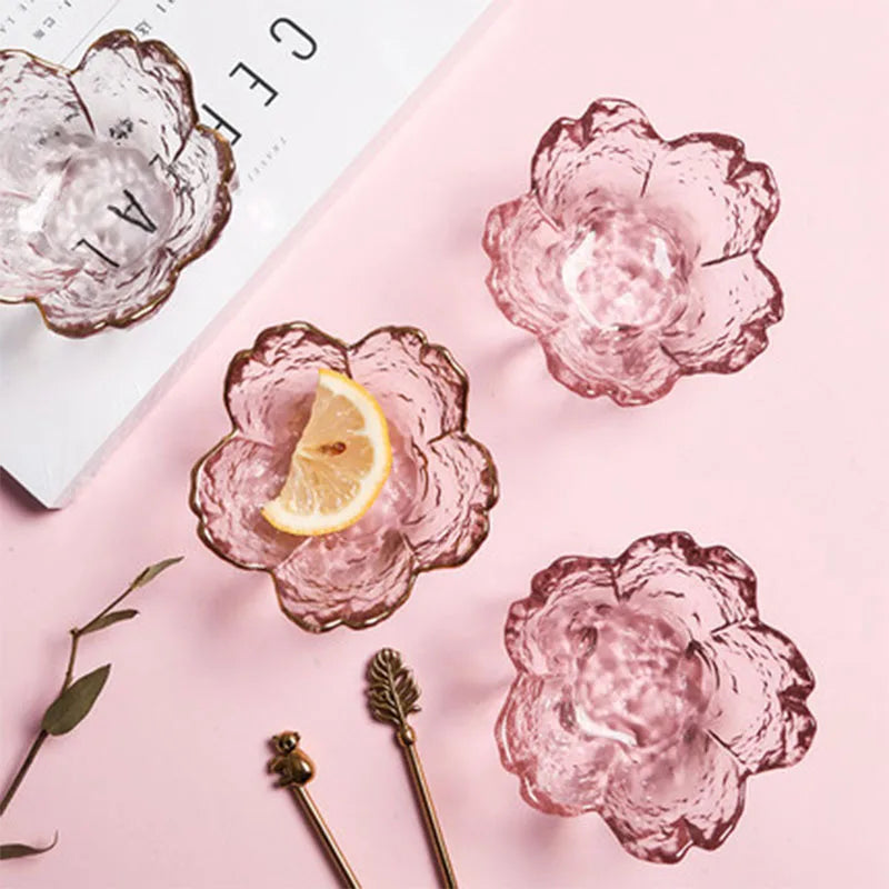 Glass Gold Rim Plates