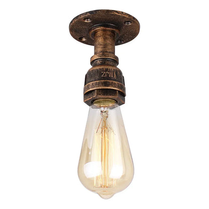 DecorBites™ Industrial Water Pipe Wall Sconce for Restaurant Cafe Bar Kitchen