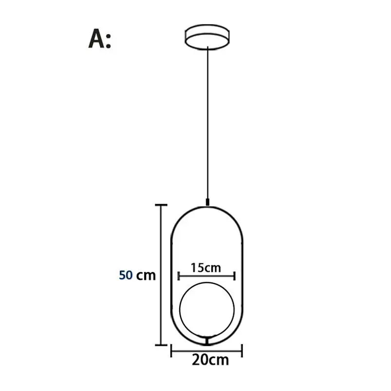 DecorBites™ Glass Ball Pendant Lights | Modern Nordic LED Hanging Lamp for Dining and Bar