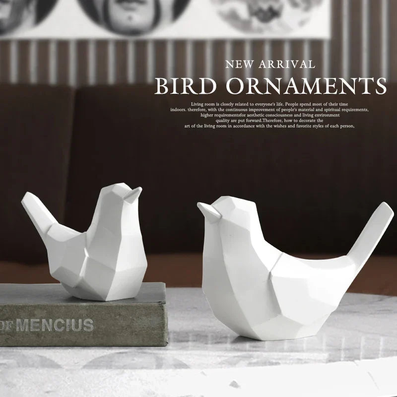 DecorBites™ Couple Birds Resin Figurines for Home Decor and Tabletop Ornaments
