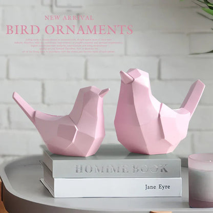 DecorBites™ Couple Birds Resin Figurines for Home Decor and Tabletop Ornaments