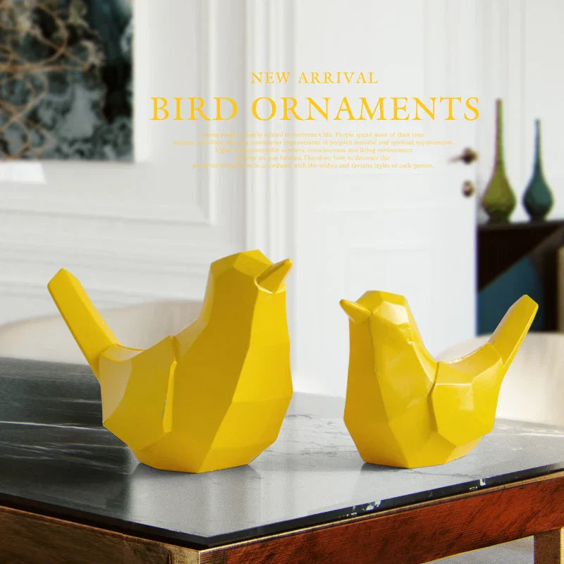 DecorBites™ Couple Birds Resin Figurines for Home Decor and Tabletop Ornaments