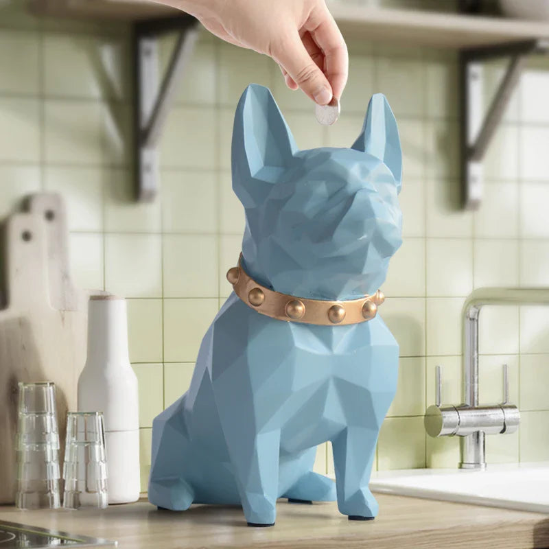 DecorBites™ French Bulldog Coin Bank Figurine Piggy Bank Home Decor Child Gift Money Box