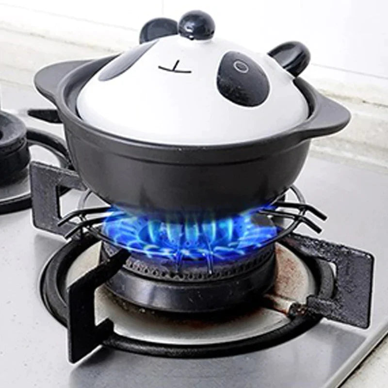 DecorBites™ Gas Stove Pot Holder: Round Shape Anti-Skid Rack for Kitchen Stove
