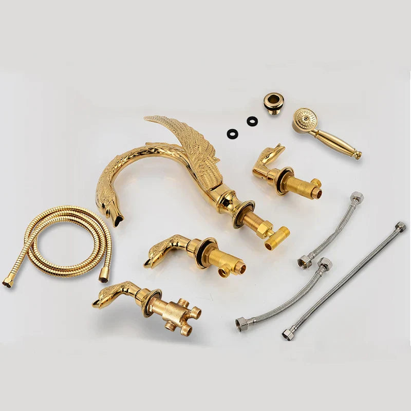 Brass Swan Bathtub Faucet
