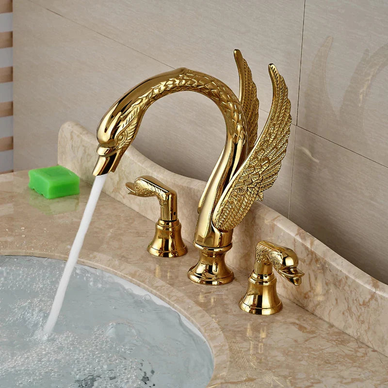 Brass Swan Bathtub Faucet
