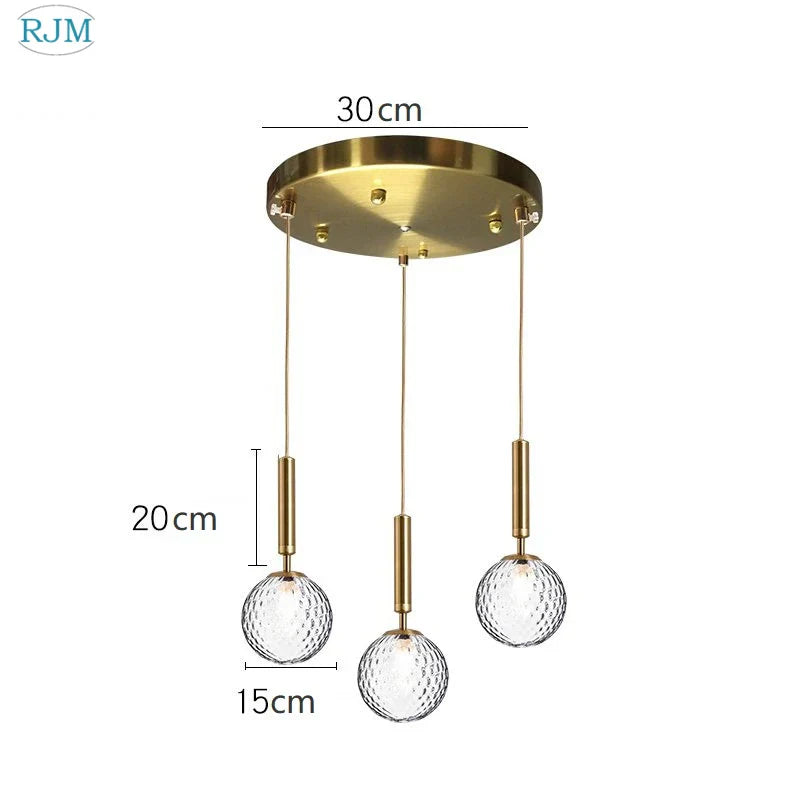 DecorBites™ Glass Ball LED Pendant Light: Nordic Modern, Single Head, Creative Design
