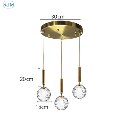DecorBites™ Glass Ball LED Pendant Light: Nordic Modern, Single Head, Creative Design