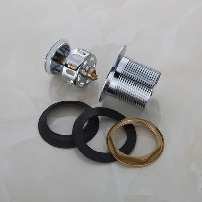 DecorBites™ Copper Tub Tub Pop-Up Core Foot Drainer Valve Drain Pipe Fittings