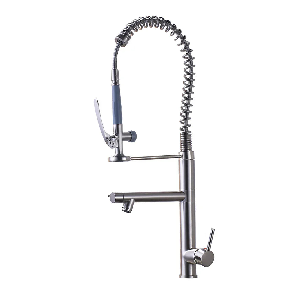 DecorBites™ Black Bronze Kitchen Mixer Faucet with 360 Rotation - Single Handle Sink Tap