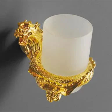 DecorBites™ Dragon Bathroom Hardware Set: Paper Holder, Towel Rack, Soap Dish (MB-0950A)