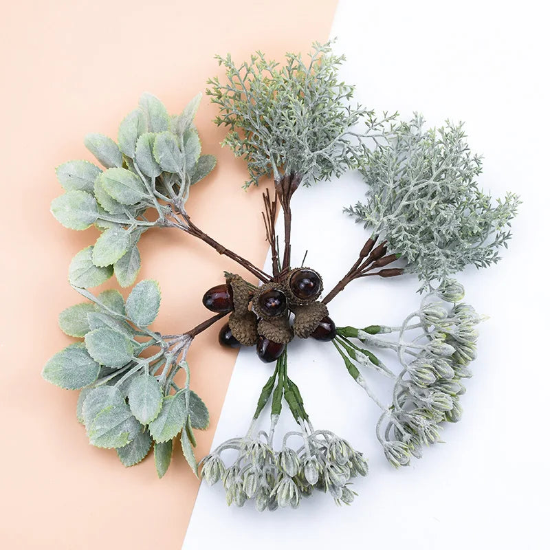 DecorBites™ Decorative Artificial Plants Home Wedding DIY Gift Box Scrapbooking Bouquet