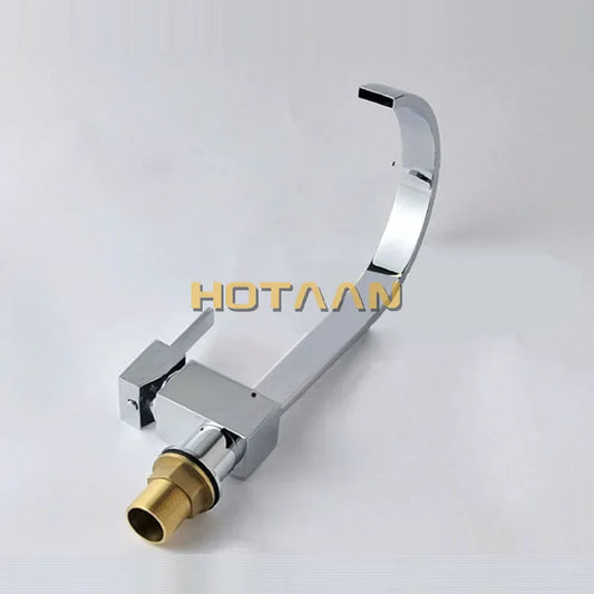 DecorBites™ Dual Hole Kitchen Tap in Brass Chrome Finish