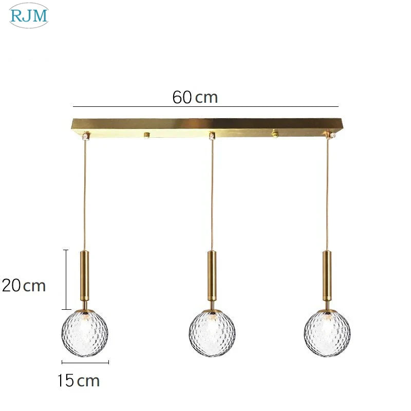 DecorBites™ Glass Ball LED Pendant Light: Nordic Modern, Single Head, Creative Design