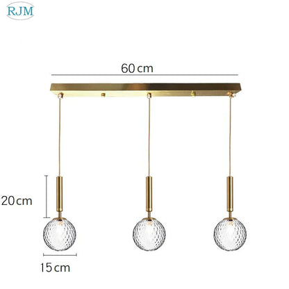 DecorBites™ Glass Ball LED Pendant Light: Nordic Modern, Single Head, Creative Design