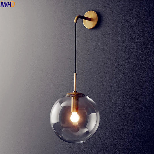 DecorBites™ Glass Ball LED Wall Lamp - Nordic Modern Bathroom Sconce