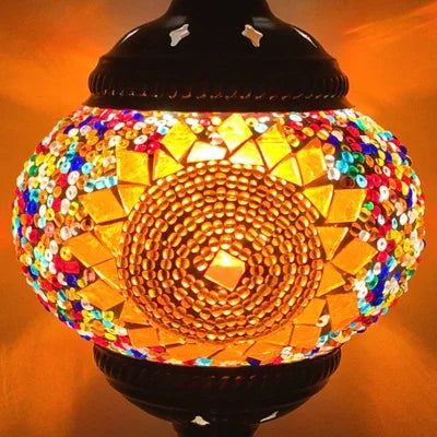 Handmade Turkish Mosaic Glass Pendant Light