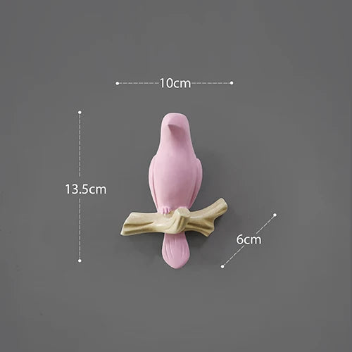 DecorBites™ Bird Resin Hanger: Living Room Coat Towel Hat Holder and Kitchen Hook