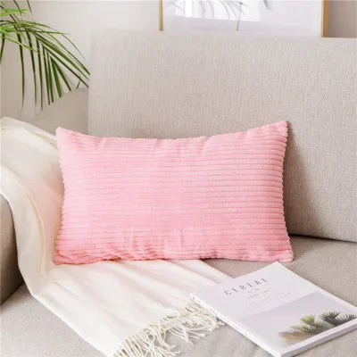 DecorBites™ Corduroy Flocking Velvet Pillow Cover 40x60cm