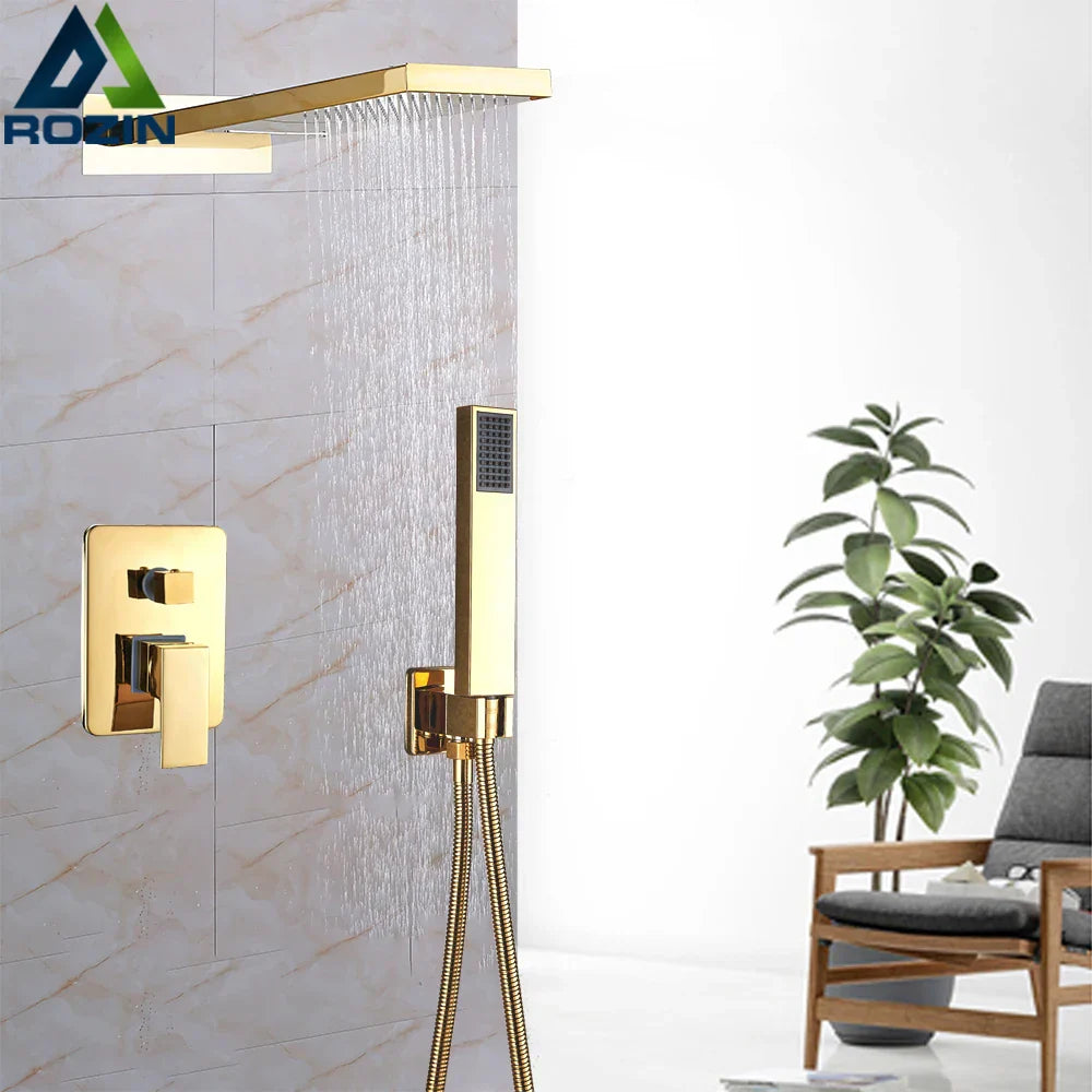 Gold Wall Mount Shower