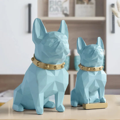 DecorBites™ Dog Statue Resin Decor Modern Art Animal Sculpture Figurine Garden Home Ornaments