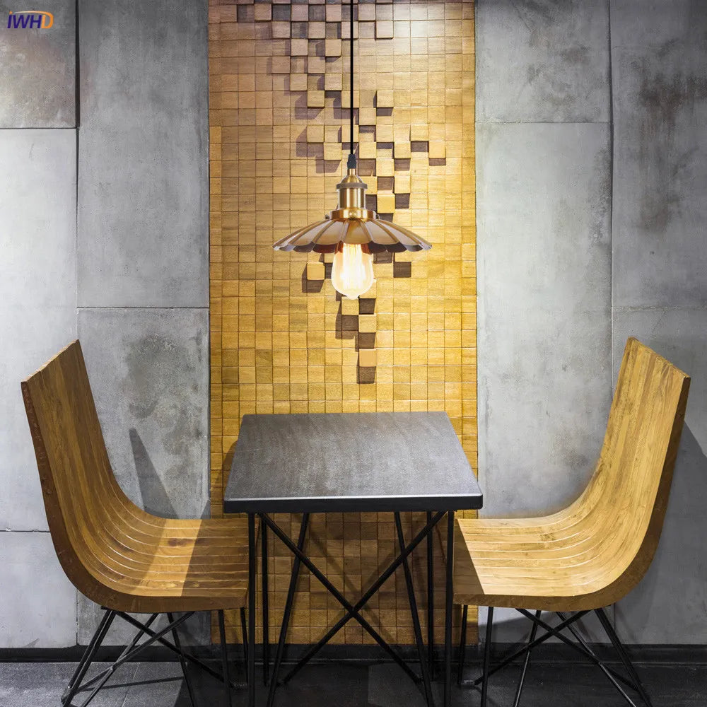 DecorBites™ Gold Retro Edison LED Pendant Lights for Dinning Living Room Industrial Decor