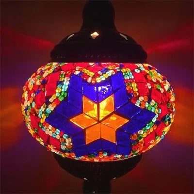 Handmade Turkish Mosaic Glass Pendant Light