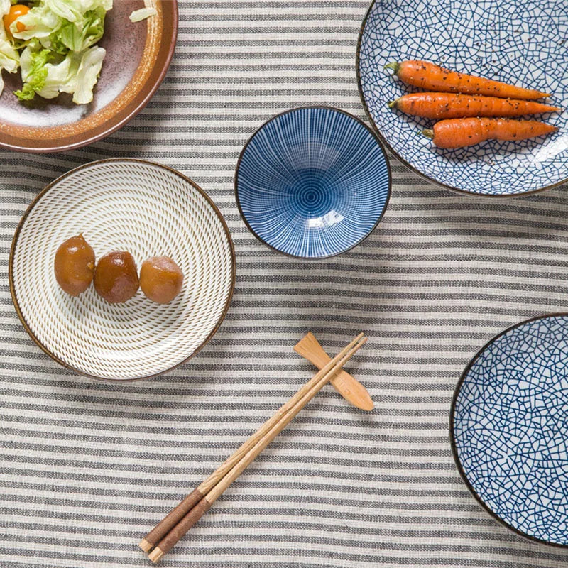 Blue Ceramic Dinner Set