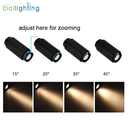 DecorBites™ Adjustable Beam Angle Rail Track Spotlight for Clothing Shoes Shop Galleries