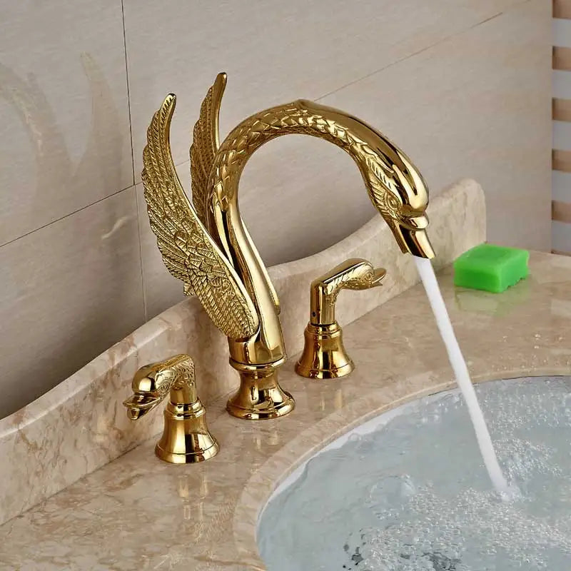 Brass Swan Bathtub Faucet