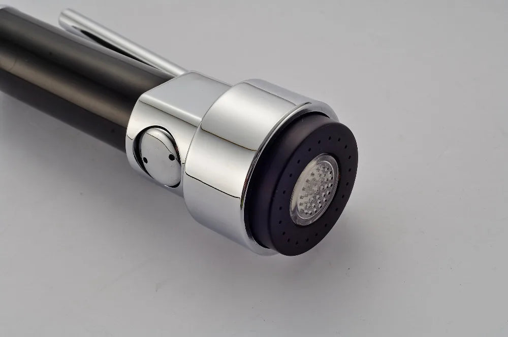 DecorBites™ LED Light Chrome Kitchen Faucet Pull-Out Spray Head Replacement