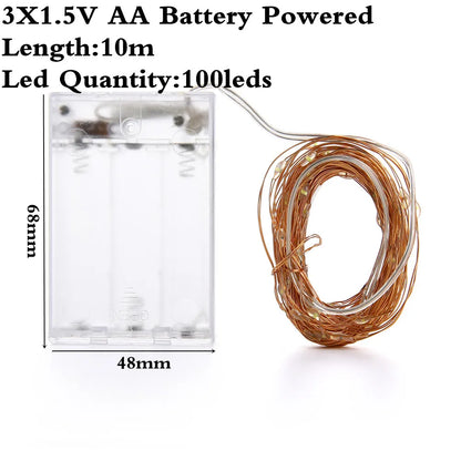DecorBites™ Garland Led String Light for Christmas Wedding Party Decoration