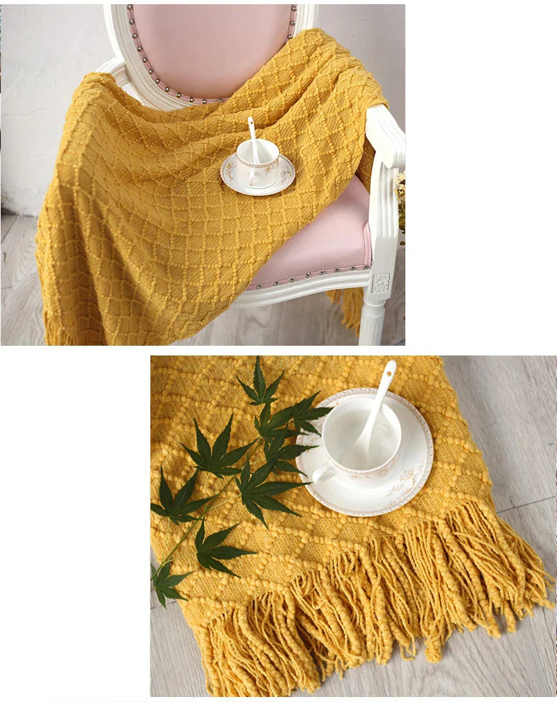 Diamond Pattern Throw Blanket