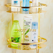 Gold Aluminum Shower Shelf