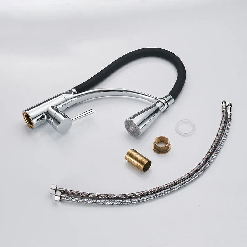 Brass LED Kitchen Faucet