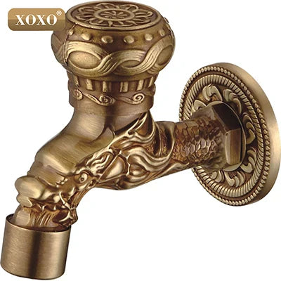 DecorBites™ Dragon style Bathroom Wall Mount Washing Machine Water Faucet Tap