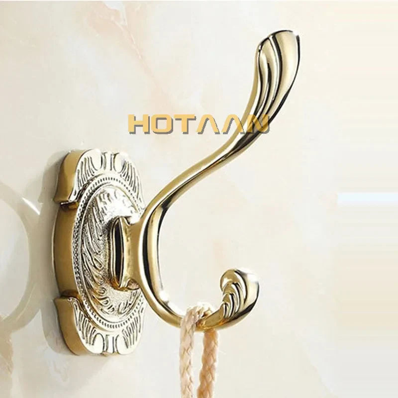 Gold Chrome Wall Hooks