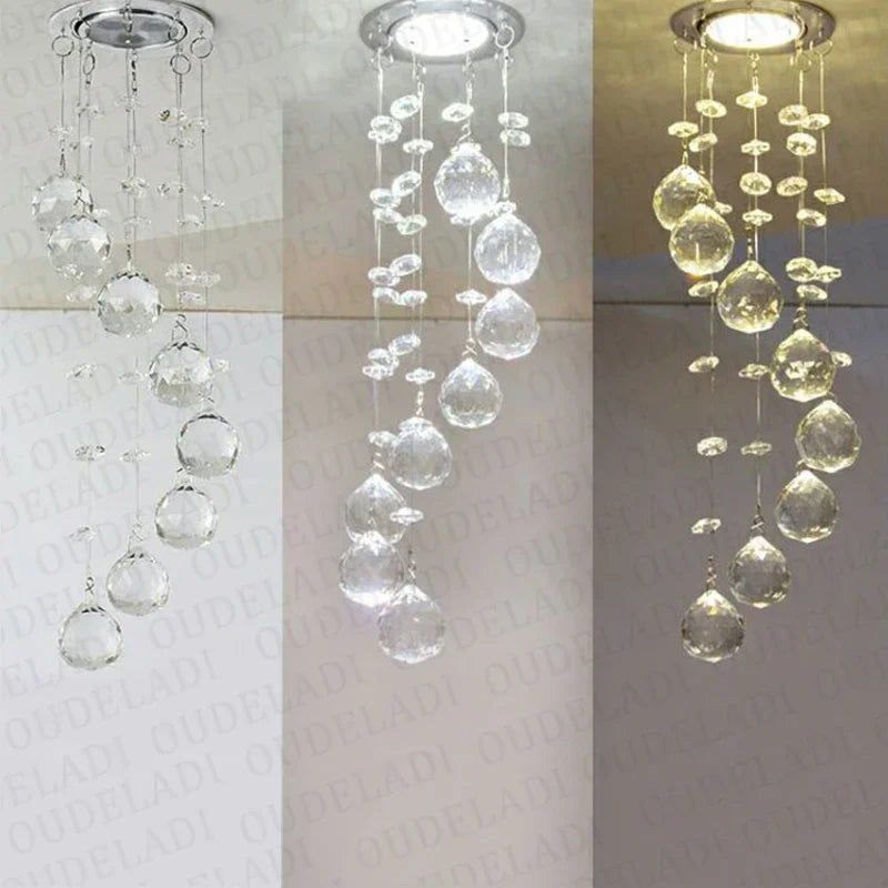 DecorBites™ Crystal LED Downlight for Home Decor, Living Room, Dining, Corridor - Mini Ceiling Lamp