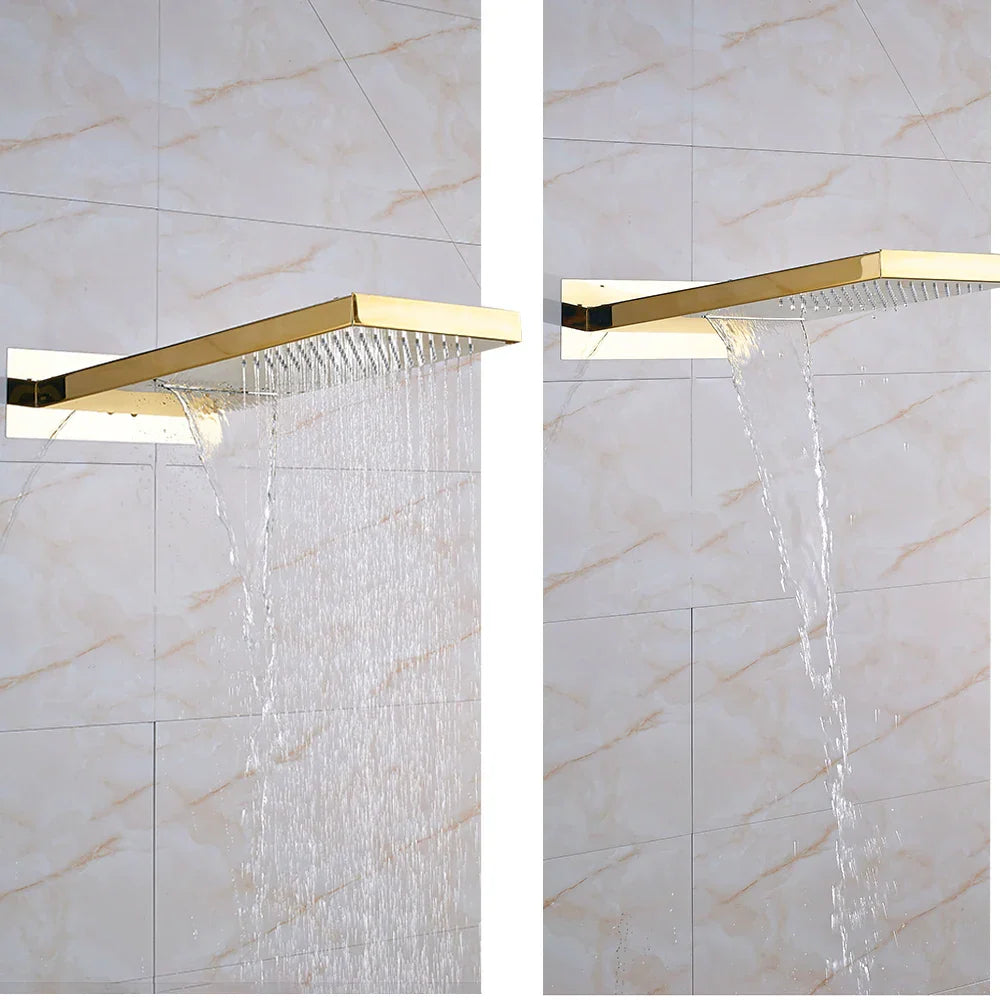 Gold Wall Mount Shower
