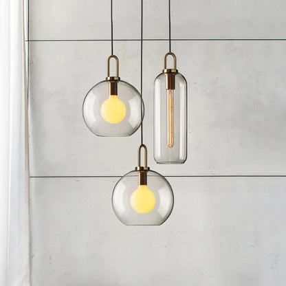 DecorBites™ Glass Ball Pendant Light: Luxury Restaurant & Bar Nordic Bedroom Lamp