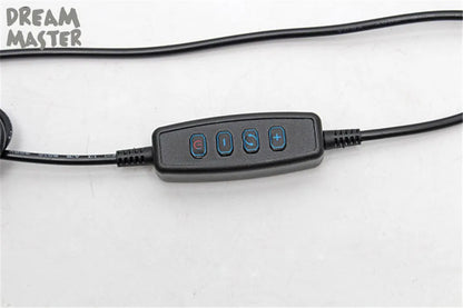 DecorBites™ Dimmable LED Wall Lamp for Bedside Reading, USB Powered, Gooseneck Bedroom Light
