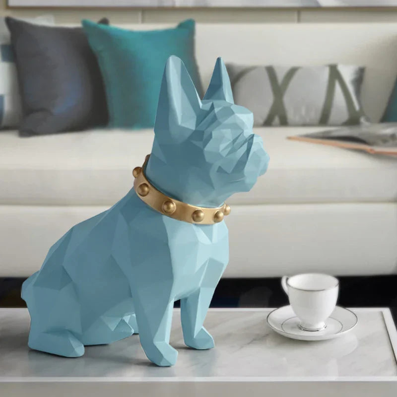 DecorBites™ Dog Statue Resin Decor Modern Art Animal Sculpture Figurine Garden Home Ornaments