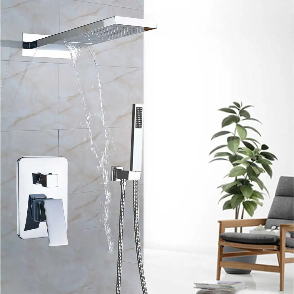 Golden Chrome Shower Set