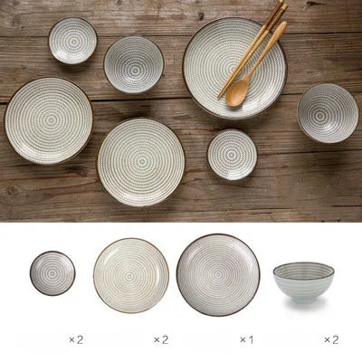 Blue Ceramic Dinner Set
