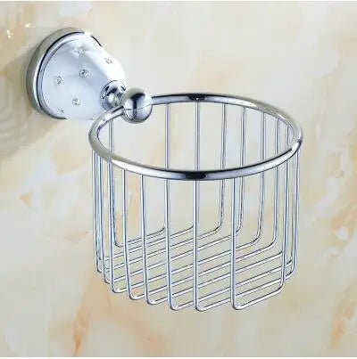 DecorBites™ Bathroom Hardware Set: Toilet Paper, Roll Holder, Brush Holder, Coat Hook