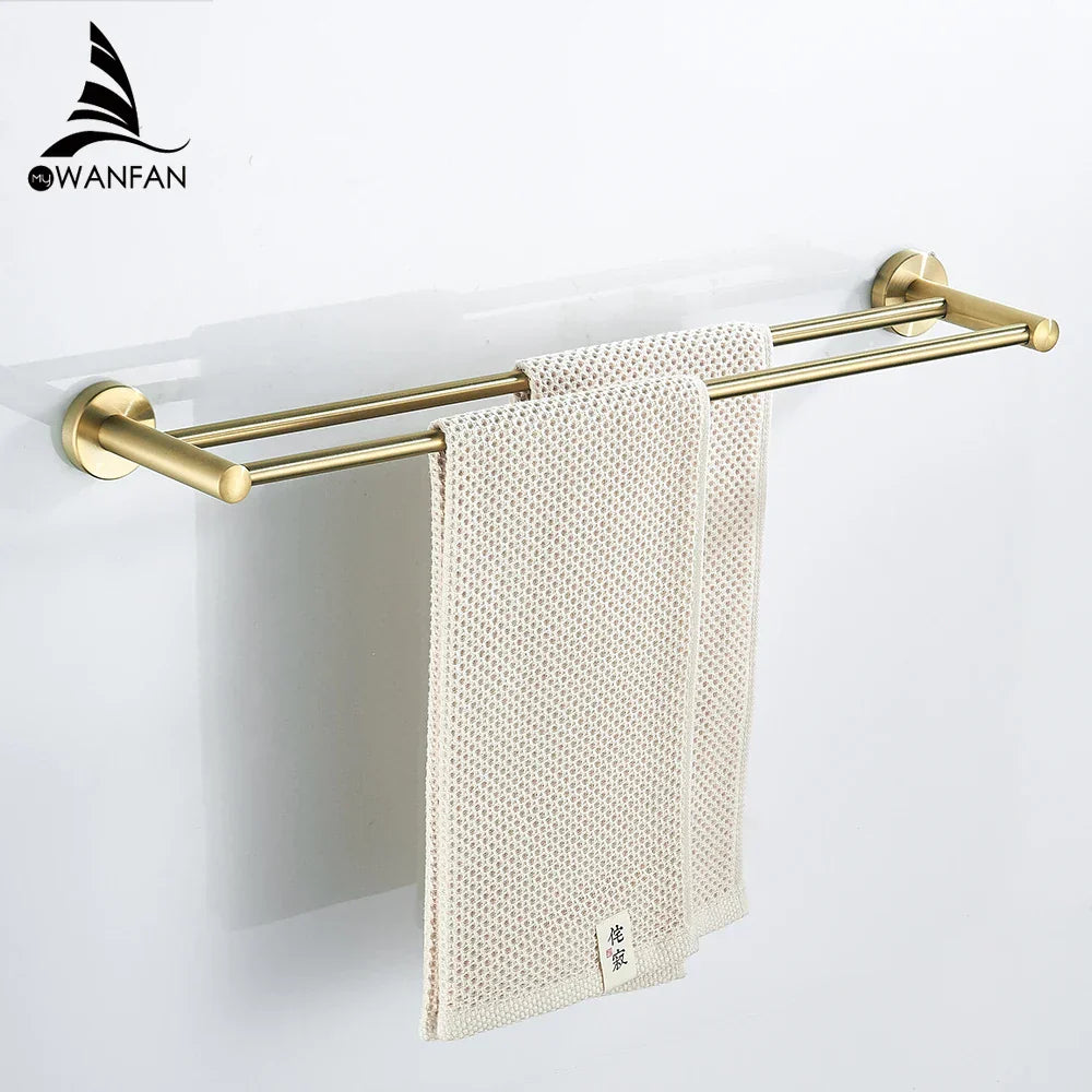 Brushed Gold Bath Set