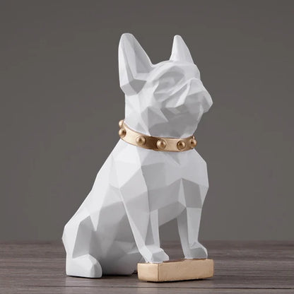 DecorBites™ Dog Statue Resin Decor Modern Art Animal Sculpture Figurine Garden Home Ornaments