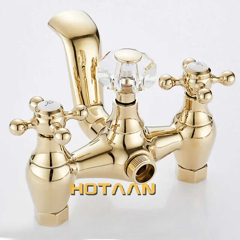 Gold Bath Tub Faucet Set